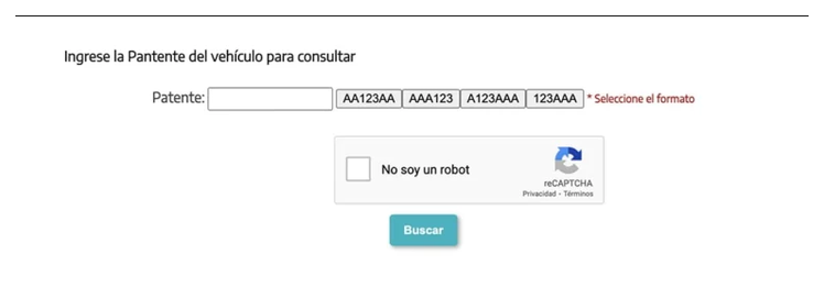 Paso 2 para consultar o cambiar el turno de la VTV en Bolívar